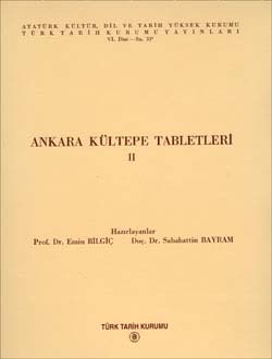 Ankara Kültepe Tabletleri - II, 1995