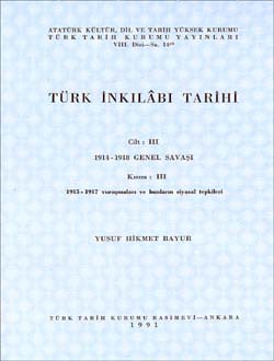 Türk İnkılâbı Tarihi III-III, 1991